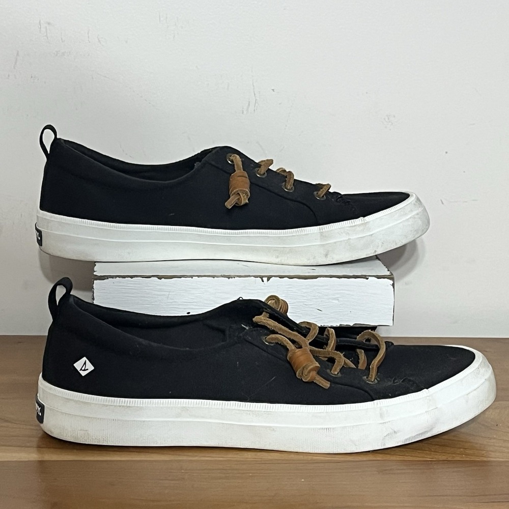 Sperry X Netflix Outer Banks OBX Top Sider Black Brown Laces Women's Size 9.5